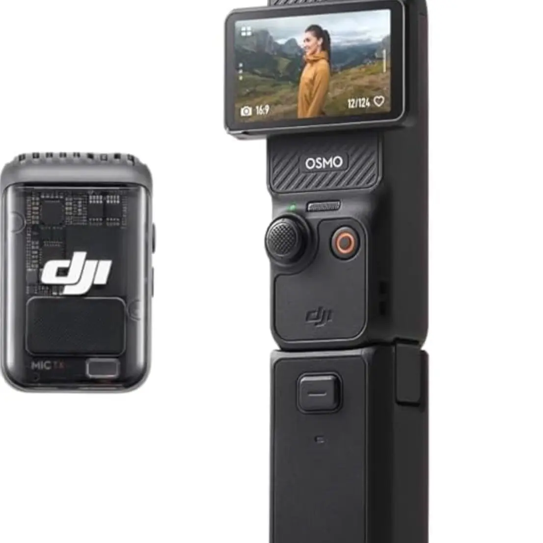 DJI Osmo Pocket 3 Creator Combo, 1'' CMOS, 4K Resolution/120fps Vlog Camera, Face/Object Tracking, Mic Included for Clear Sound, Digital Camera for YouTube 1 Stacked CMOS, 2 Rotatable OLED, Creator Combo with DJI Mic 2, Wide-Angle Lens