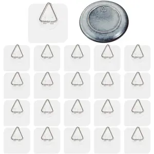 Invisible Adhesive Plate Hangers for Wall Display, Ideal for Hanging Decorative Plates, Photo Frames, Paintings - 2.3 Inch Picture Hangers for Wall
