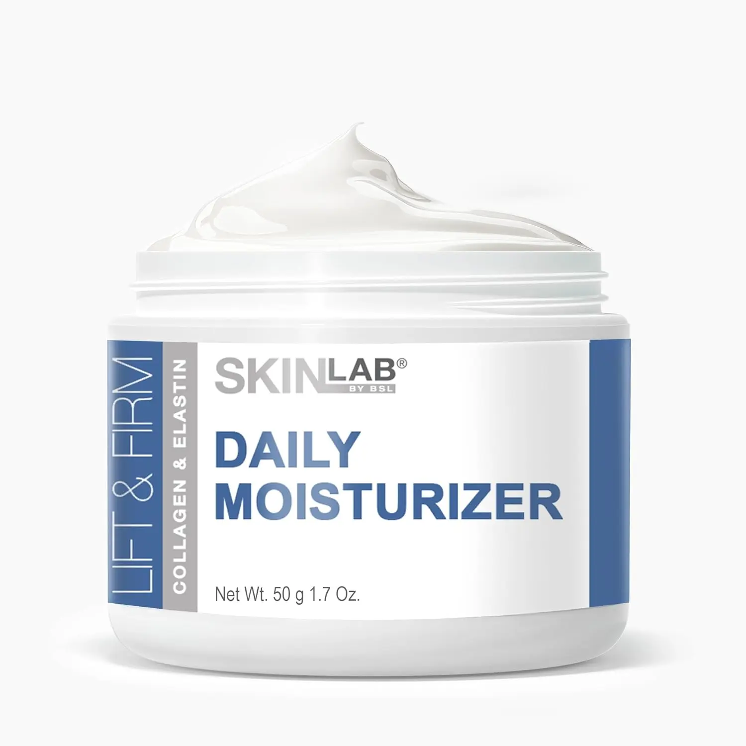 SKIN LAB Lift & Firm DAILY MOISTURIZER - Hydrolyzed Collagen & Elastin, Vitamin C and Vitamin E to Moisturize, Soften & Soothe Fine Lines and Wrinkles 1.7 Oz. Hydrate Moisture