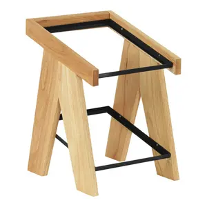 Cal-Mil Sydney 14" x 12 1/2" x 17 1/2" 2-Tier Oak Display Merchandiser Frame 23137-2-21 WS-211123137221