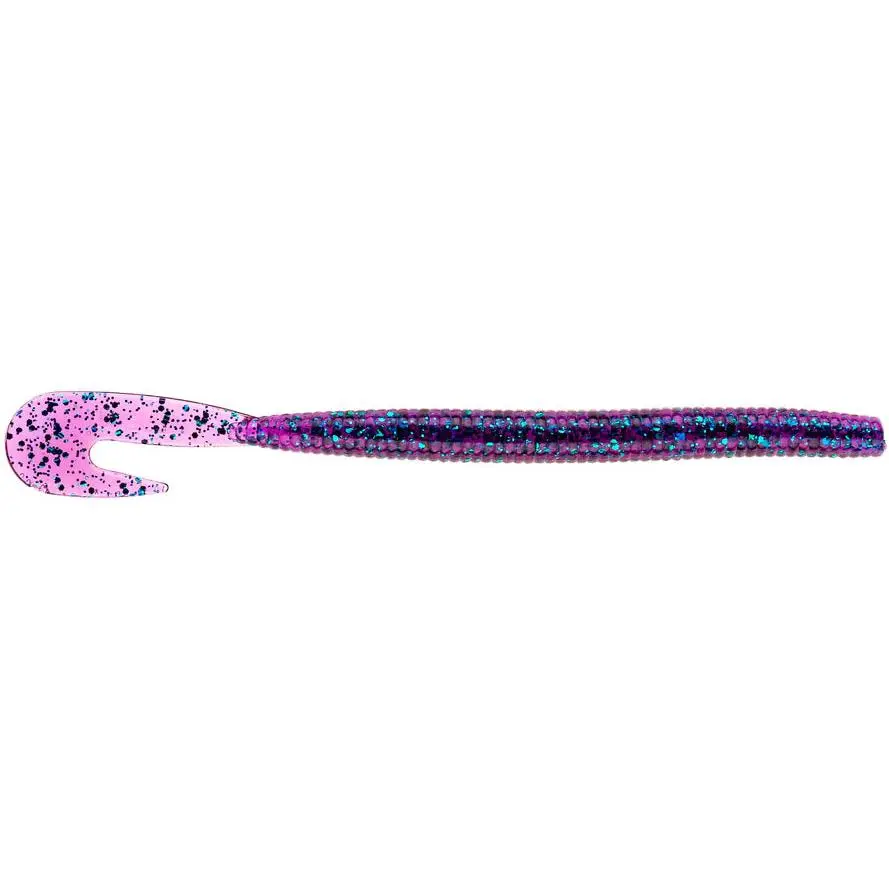 Soft Plastic Worm Lures, 7-Inch Mega Bopper with U-Shape Tail, Baitfuel Infused for Heightened Attraction, Ideal for Carolina Rigs - 8 Pack