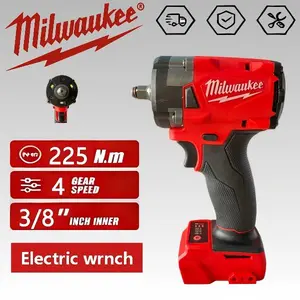 Milwaukee M12 FUEL 3/8" Stubby Impact Wrench, 250 ft-lbs Torque, 4-Mode Control, For Automotive and Tight Spaces