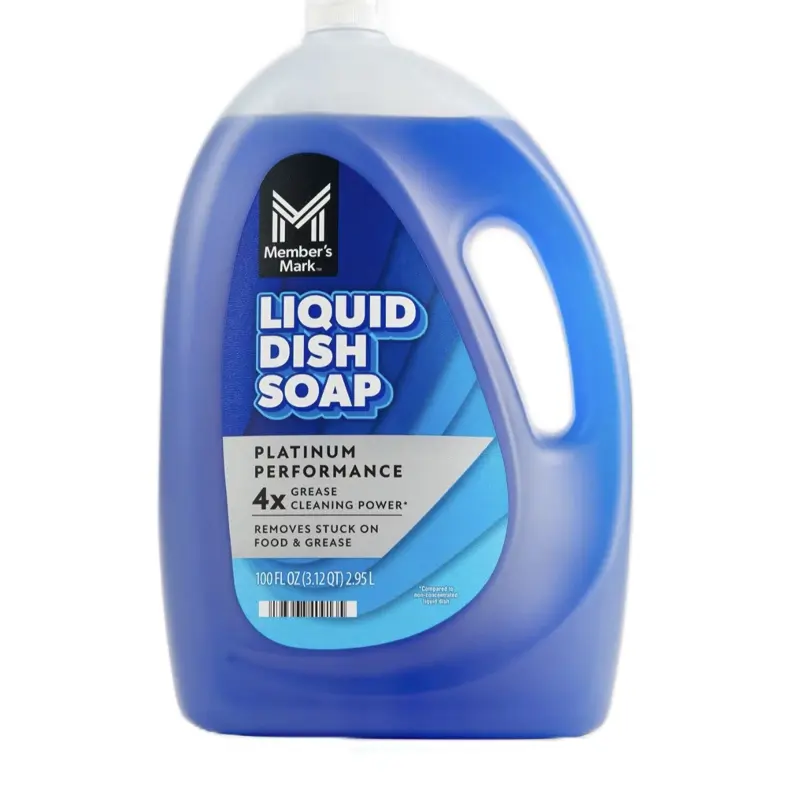 Member's Mark Platinum Performance Liquid Dish Soap Fresh Clean 100 fl oz 4x Grease Cleaning Power Removes Stuck On Food & Grease
