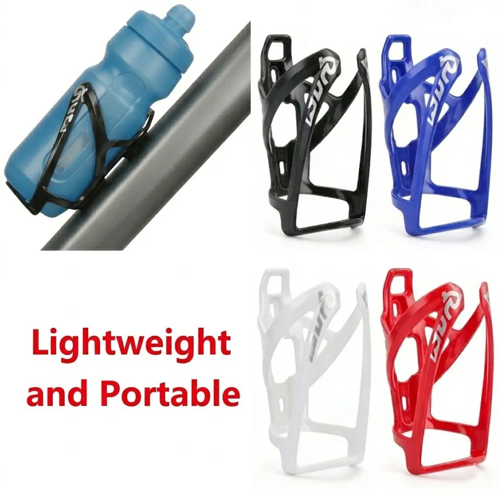 Universal Bike Water Bottle Holder - Secure & Lightweight Cycling Drink Cage for Road, Mountain, & Electric Bicycles - Easy Access Frame Mount