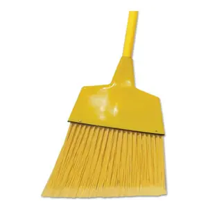 212 MAIN Boardwalk BWK Corn & Fiber Angled-Head Lobby Broom - 42 in. Long Wooden Handle House Cleaning Tool, Yellow Plastic Components, 12 Per Carton, Home Care Supply, House Cleaning Tools