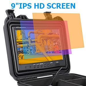 GARVEE Sewer Camera with Locator,300 FT 9" Screen,Pipeline Inspection Camera w/DVR Function & Snake Cable, Waterproof IP68 Borescope with LED Lights,Self-Leveling, Marked Cable