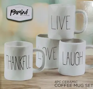 Coffee Mug Set - 4 Piece - Ceramic