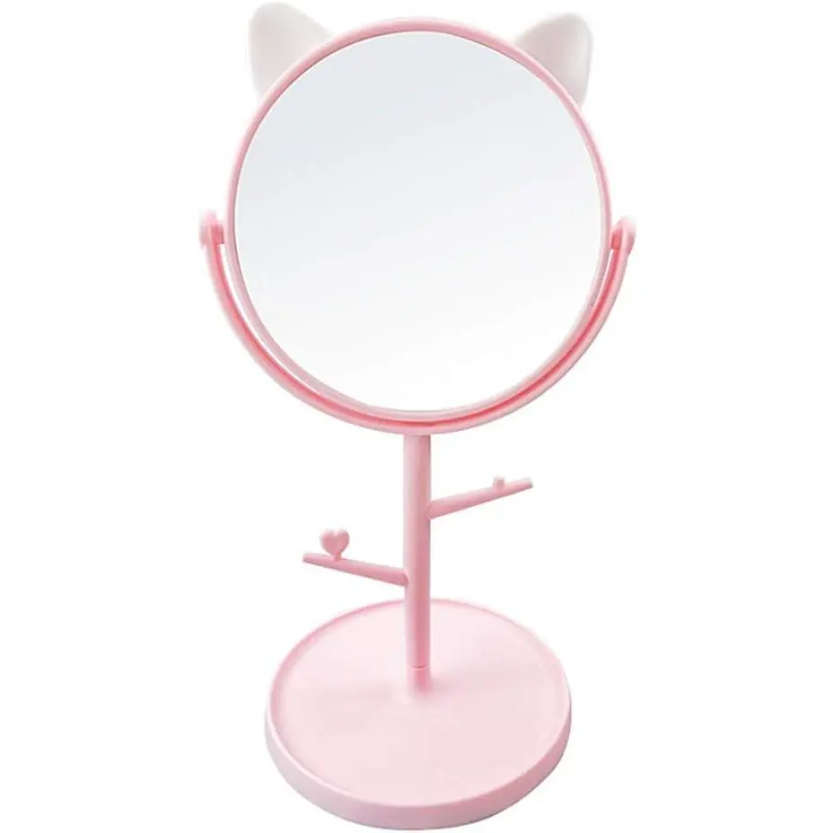 Desk Mirror in Cute  Ears Shape-Kawaii &Vanity Mirror for You in Bathroom or Bedroom-