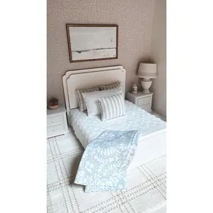 Blue Floral Blanket