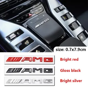 Mercedes Benz Amg Logo Badge Sticker, Compatible with W176 W177 W246 W203 W204 W205 W212 W213 X156 X253 Models, Ideal Interior Accessory