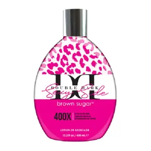 Double Dark Sexy Side 400X Tanning Lotion 13.5oz with 400X Wildbronzing Technology Jamaican Castor Oil Anti-orange Formula for Deep Natural-looking Tan