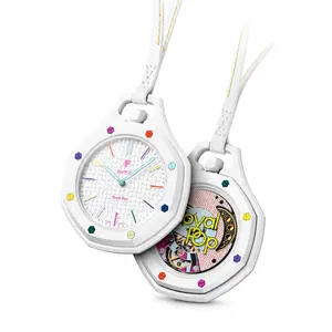 Limited-Time Deal 8 Colors Mechanical Watch Bag Charm with Ceramic Bezel, New Co-Branded Edition Birthday Gift for Men Women
