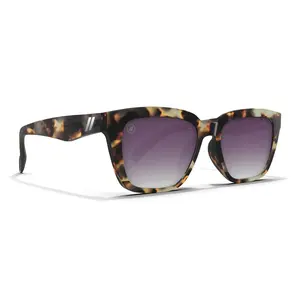 Blenders Mave Latte Tort Sunglasses – Polarized Purple Gradient Lenses, UV400 Protection, Scratch-Resistant, Gloss Tortoise Frame, Lifestyle Fit