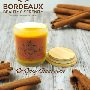 So Spicy Cinnamon Candle hand made by Bodied by Stephany. The B.B.S Collection Candles come with a oil scented booster to enhance the smell of the candle as needed.
