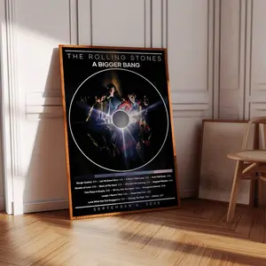 The Rolling Stones Poster | A Bigger Bang Poster | Album Poster Print | Album Cover Poster | Rock Music Poster | Room Decor | Music Gift