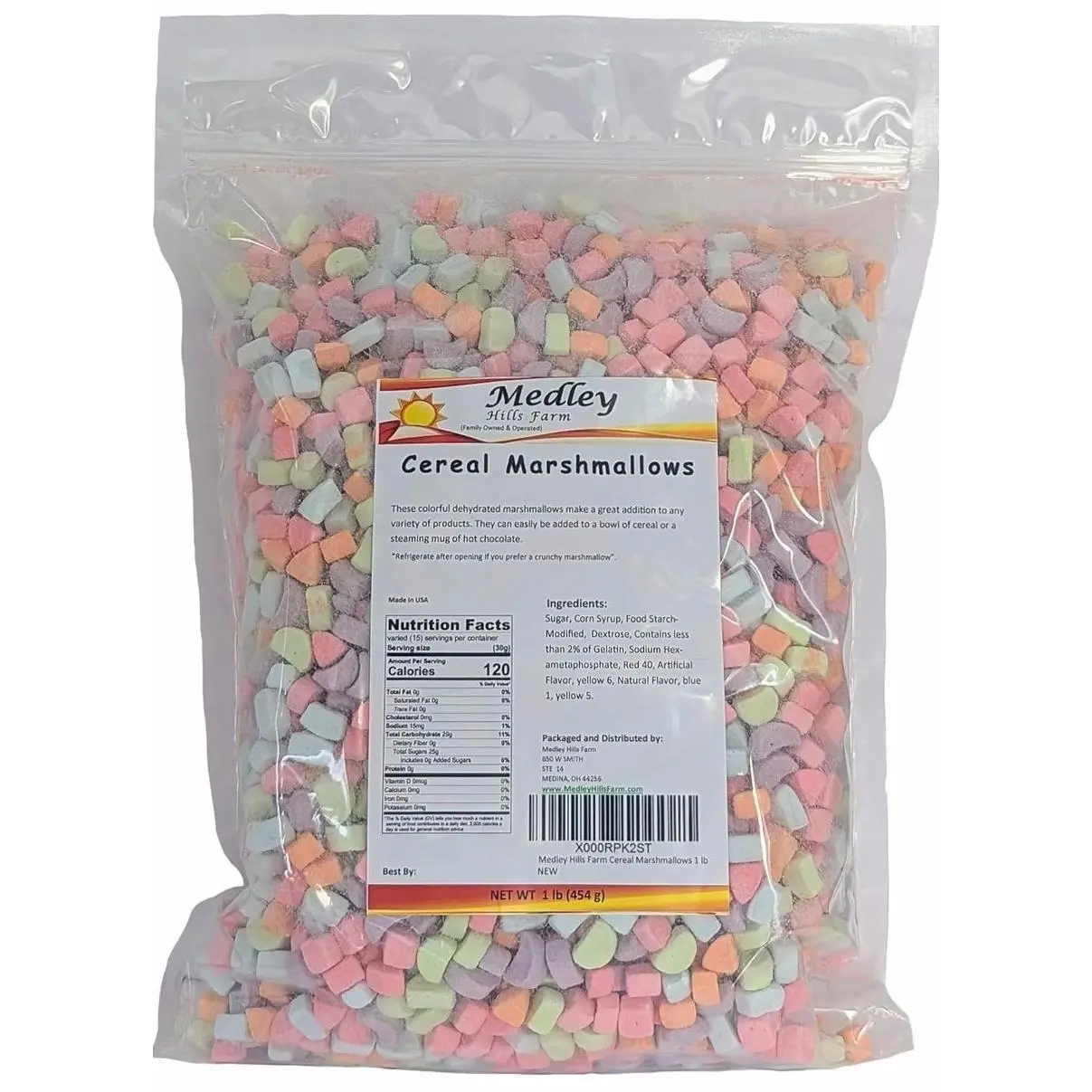 Medley Hills Farm Dehydrated Cereal Marshmallows 1 lb