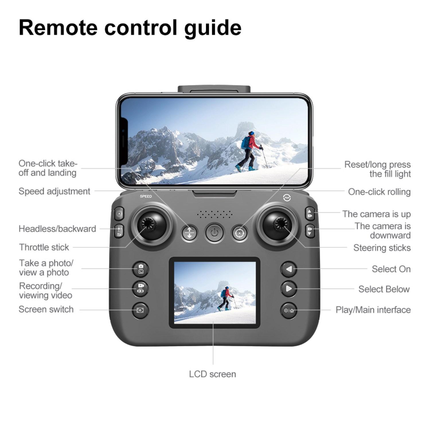 Remote Control Drone for Beginners, HD Dual Cameras, Optical Flow Positioning, 360° Flip, One-Key Takeoff/Landing, FPV Flight, 2 Batteries & Carrying Case Included obstacle avoidance