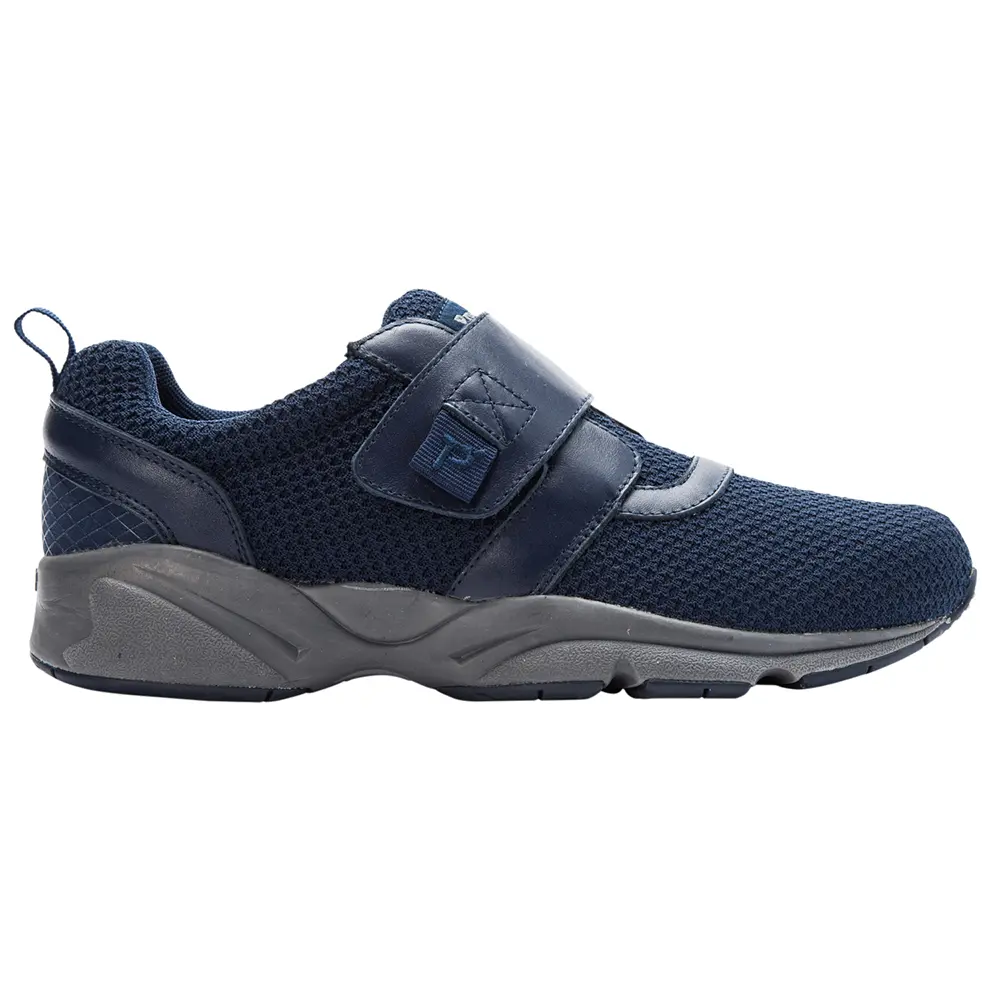 Propet Mens Stability X Walking Slip On Sneakers Shoes Casual - Blue