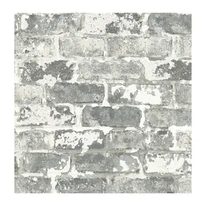 NextWall Weathered Brick Peel and Stick Wallpaper Roll