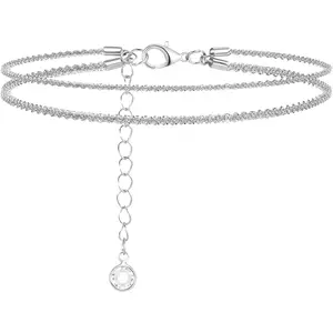 Ankle Bracelets for Women  Bracelet Summer , Adjustable Non Tarnish Anklet Bracelets Dainty Layered Womens Anklets  Stackable Glitter Beach  Trendy