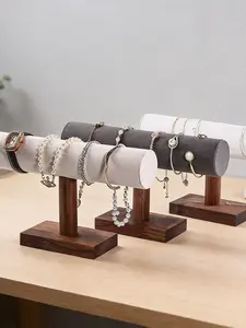 Vintage Jewelry Display Rack, Wall-Mounted Frame for Necklaces and Earrings, Organizer Stand for Accessories, Retro Style Decorative Shelf