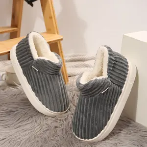 Women's Cozy Cotton Fleece Slippers Soft & Warm Indoor Outdoor House Shoes Winter Warm Mini Snow Boot