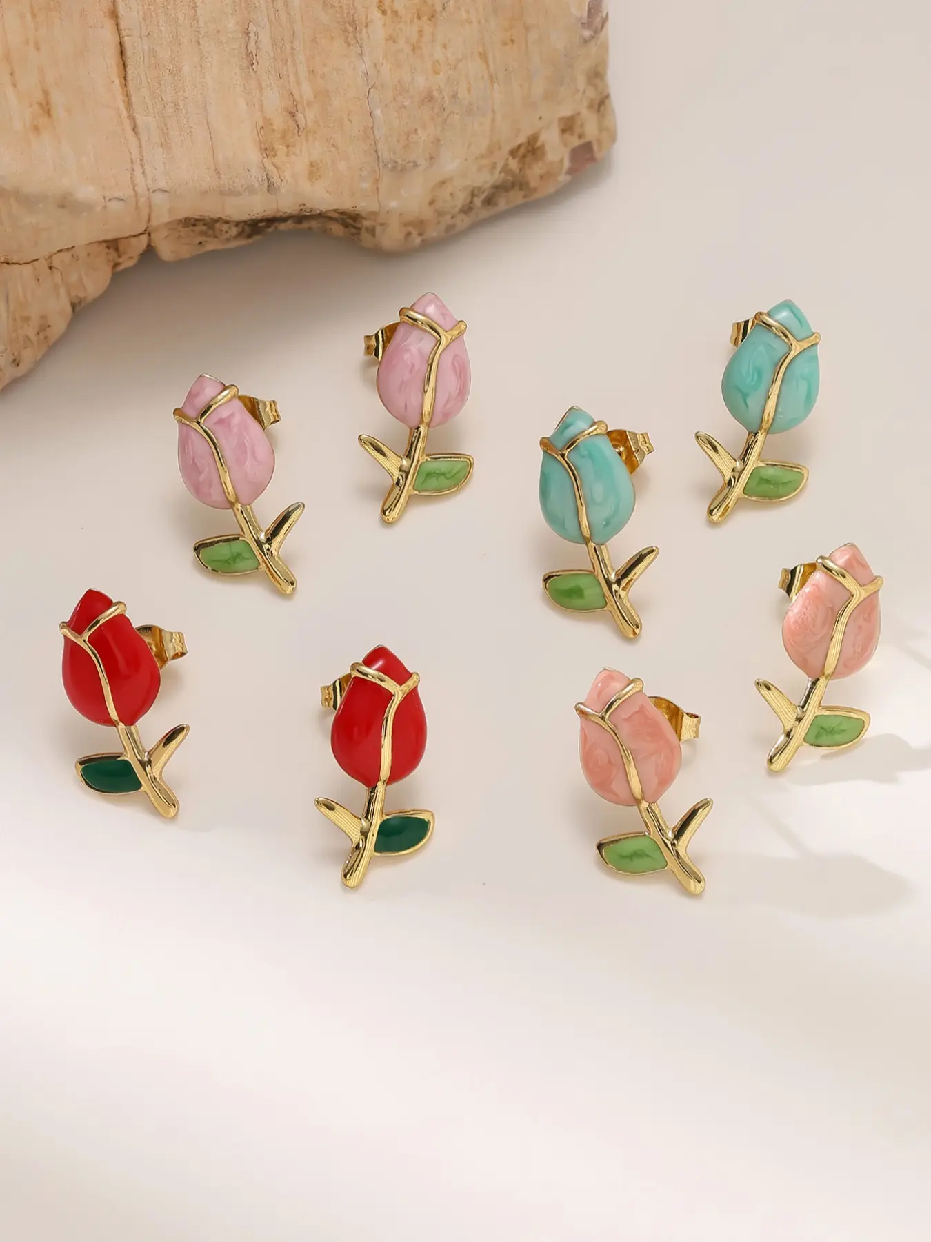 Elegant Tulip Floral Earrings for Women, Fashion Jewelry for Spring Vacation, Perfect Gift for Birthday Anniversary Valentine's Day