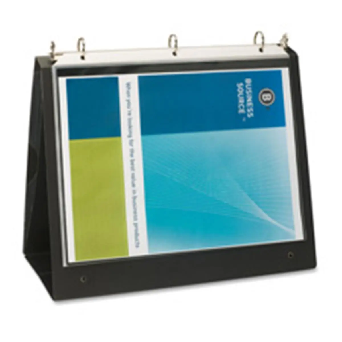 212 MAIN Business Source 1in. Capacity Ring Binder, 8.50in.x11in. Black Office Storage Binder