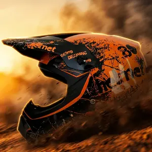 Multi-Size Full Face Motocross Dirt Bike Helmet 4Pcs Complete Kit, DOT Approved Off-Road Protective Helmet Set for Kids Youth Adults Men Women, Universal Fit ATV 4 Wheeler Mountain Bike Street Bike Motorcycle Off-Road Vehicle Outdoor