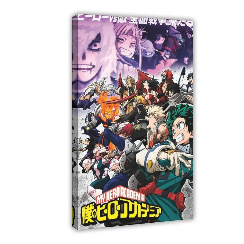 My Hero Academia Art Wall Poster Hot-blooded Battle Comic Poster Japanese Animation Poster Canvas Painting