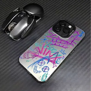 Arcanes Graffiti Jinxs Phone Case Compatible with iPhone 16, 15, 14, 13, 12, 11 Mini, Pro Max, X, XR, XS Max, 8, 7 Plus, Shockproof Matte Back Cover