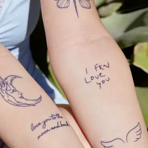 FineLines Semi-Permanent Temporary Tattoos Realistic Jagua Ink Design Lasts 1-2 Weeks Waterproof Sweatproof Shower Sun Safe Skin-Safe Formula for Natural Look Body Art