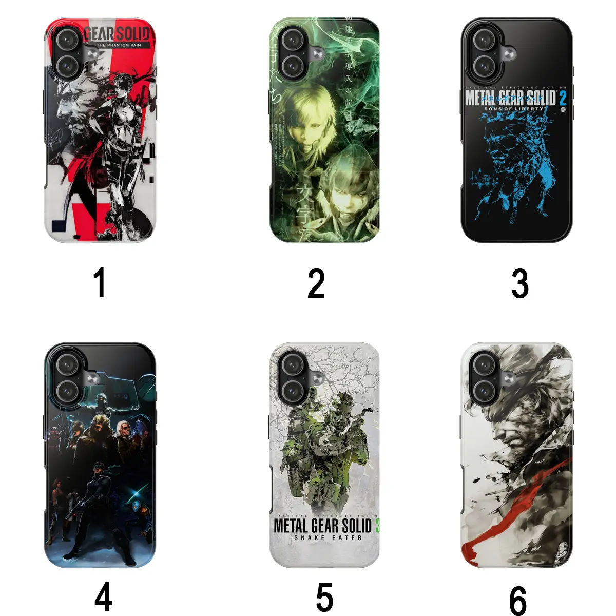 Metal Gear Solid Game Phone Case for iPhone For Samsung, Phone Accessories, Gaming Phone Case, Fashion Case, Perfect Gift for Her Him, Phone Case for iPhone, Creative Dual Layer Case