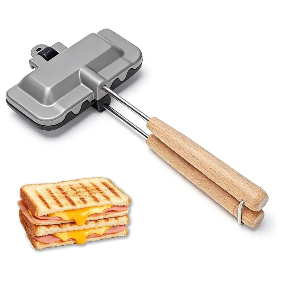 Double Sided Nonstick Sandwich Maker | Portable Breakfast Press
