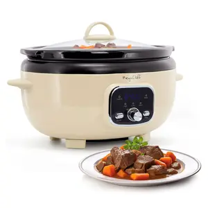 MegaChef 3.7 Quart Oval Electric Digital Slow Cooker MegaChef 3.7 Quart Oval Electric Digital Slow Cooker