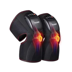 【FIT KING】Heated Knee Massager with Air Compression – 3 Modes & 3 Intensity Levels, Shiatsu-Style Daily Relief for Knee Therapy, Perfect Gift for Men & Women