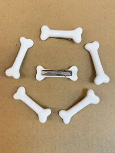 6 pcs & Bone-Shaped Hair Clips, Cute Sweet Lolita Duckbill Clip, Creative Versatile Side Bangs Hair Accessory, Hair Clip Set