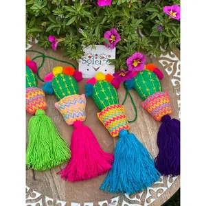 Pompon Cactus Keychain