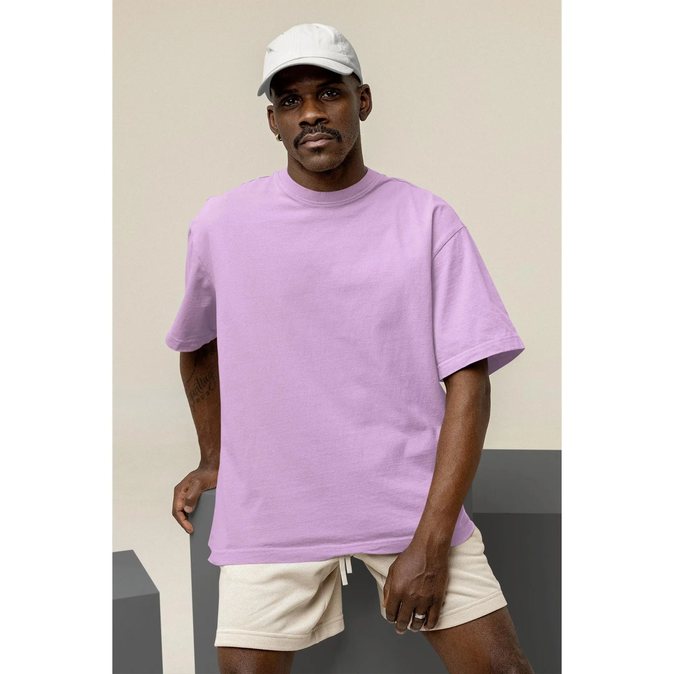 Oversized Solids : Lilac T-shirt