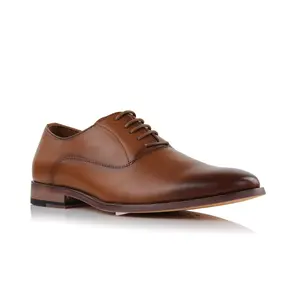 Ferro Aldo George plain-toe oxford formal dress shoes, in Cognac, Men's Size 6.5 - 13