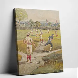Historic Game Poster    For the guy who loves the game  Classic baseball history on a canvas