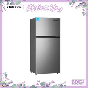 Upstreman 17.6 Cu.Ft Top Freezer Refrigerator Large Capacity Refrigerator, Frost Free, ENERGY STAR, Adjustable Thermostat, Fingerprint Resistant Stainless Steel, Reversible Door, BD176 garage  fridge tiktokshopspringglowup