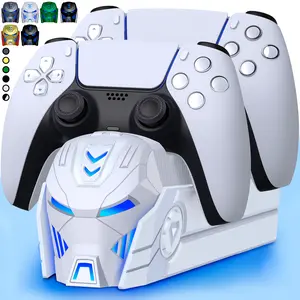 BEBONCOOL PS5 Controller Charger,White Console Accessories