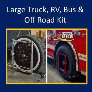 QuickTrick Large Truck RV Bus Off Road XL Alignment Kit with Dual Side Setup Frame for Caster Camber Toe Digital Gauge Tape Measures Attachment Pins Extensions Magnets Allen Wrench Instructions Full Warranty