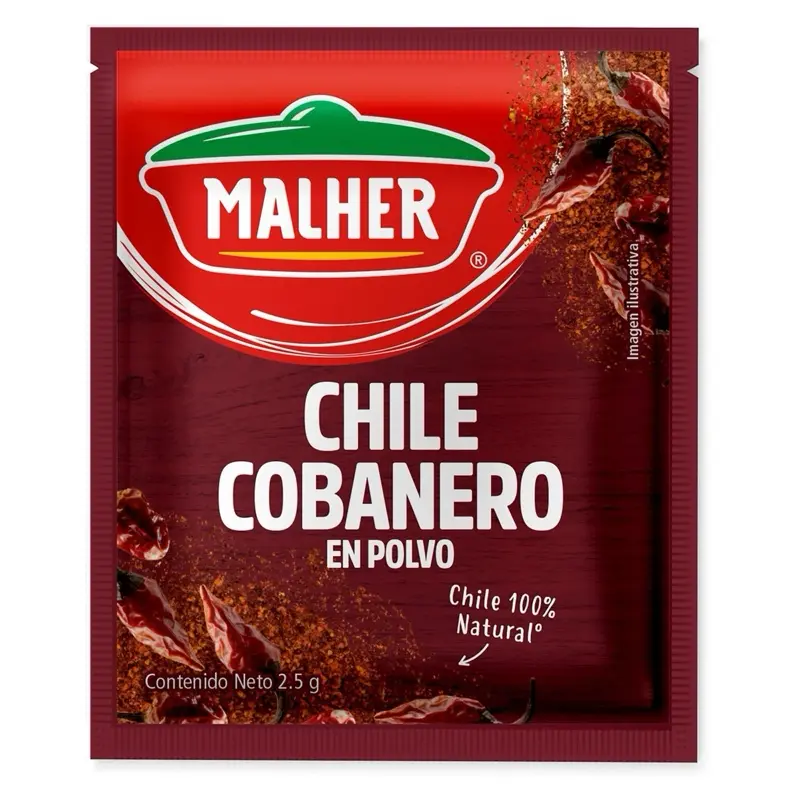 2 Tiras De 12 Sobres Cada una de Chile Cobanero En polvo 2.5g Snack Dessert