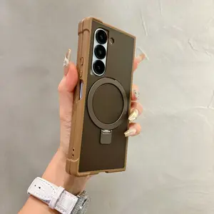 For Samsung Z Fold 6/7 Upgrade Folding Stand Protective Case, 180° Adjustable Magnetic Holder, Wireless Charging, Anti-Shock Screen Protector Accessories