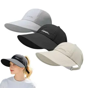 3-Pack UPF Sun Protection Baseball Hat for Men and Women Lightweight Adjustable Velcro Closure Wide Brim Outdoor Sports Hat All-Season Elastic Design White Gray Black