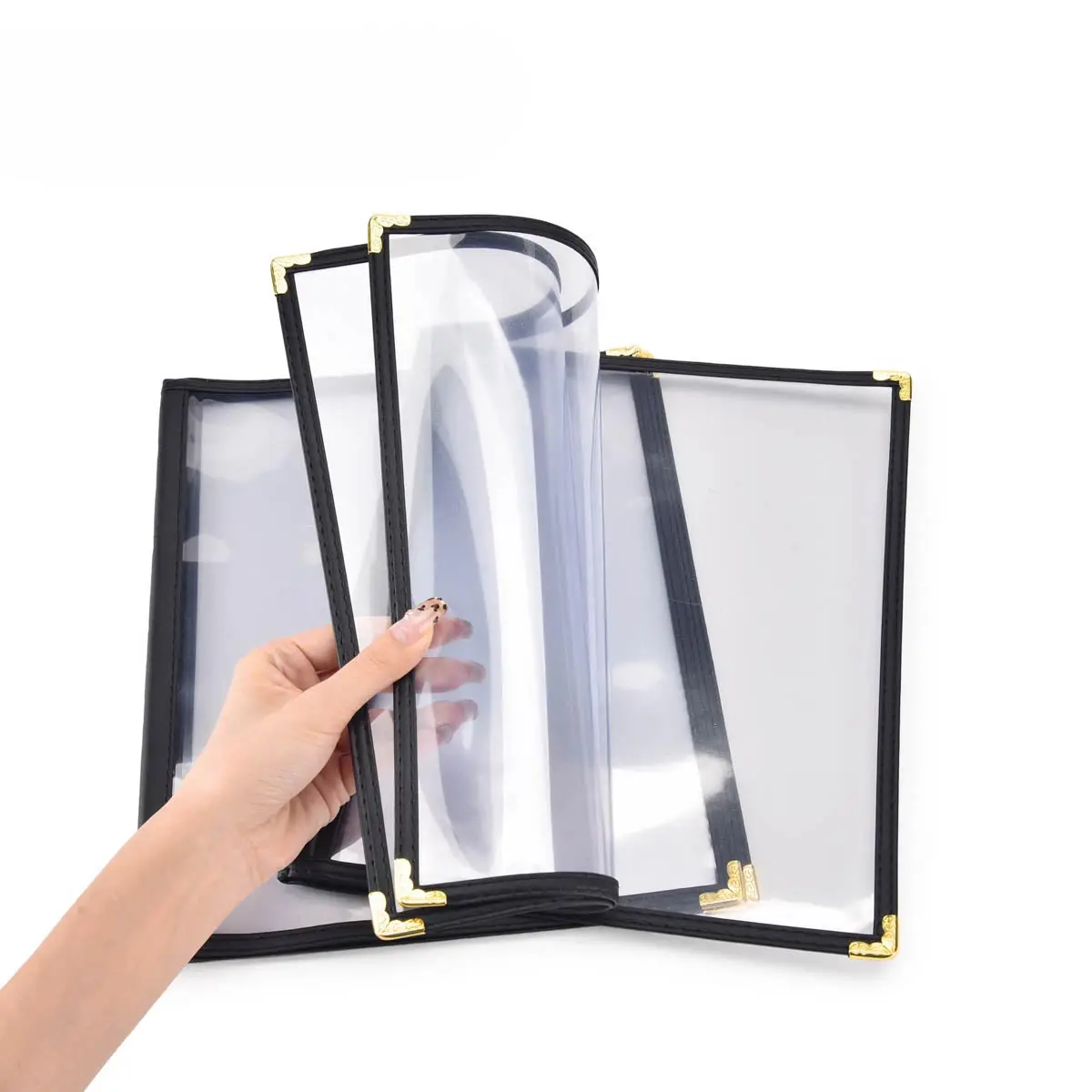 Yescom 30x Menu Covers Cafe Restaurant Black 8.5x11