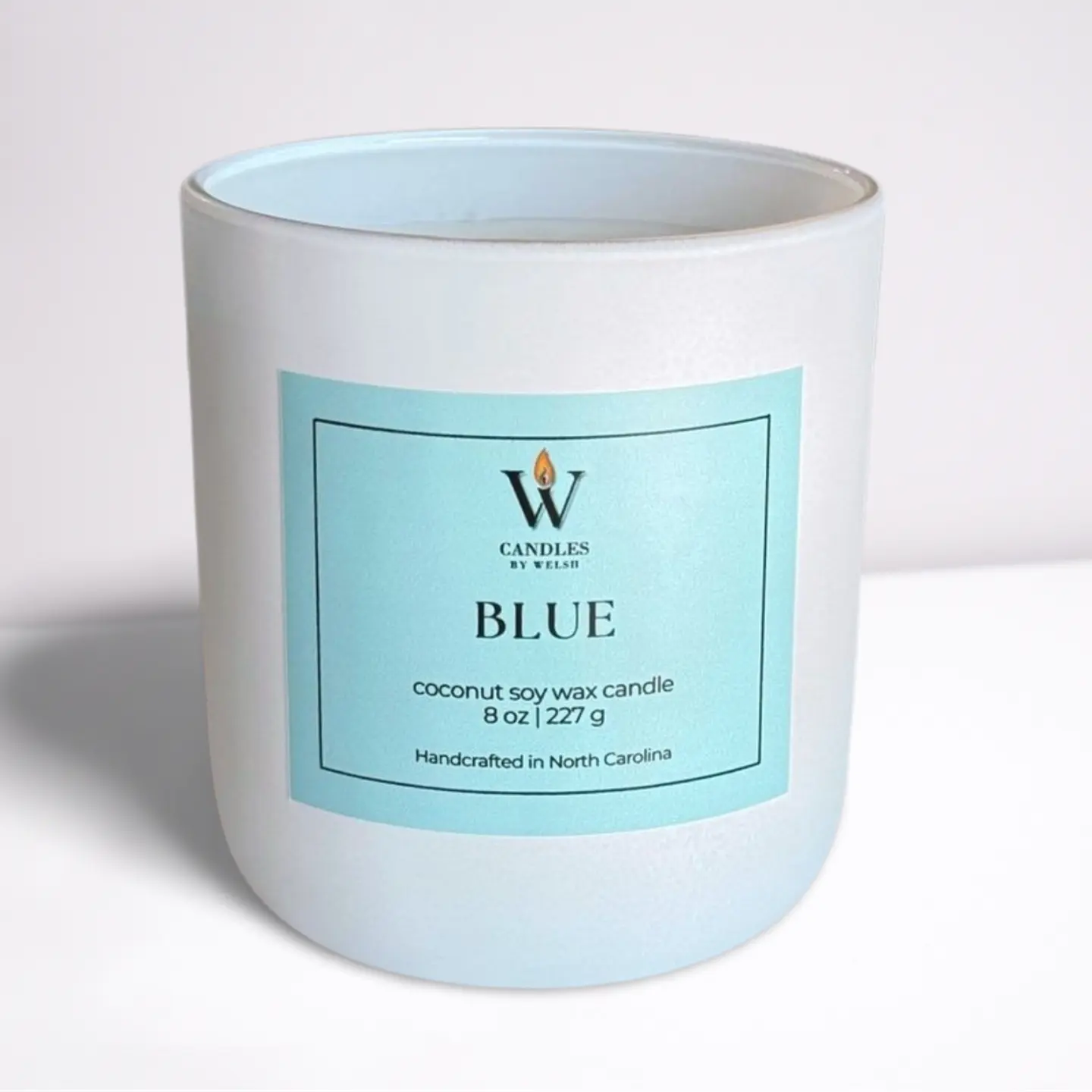 BLUE Candle | Coconut Soy Wax | Candles by Welsh