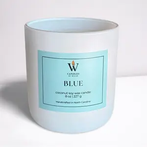 BLUE Candle | Coconut Soy Wax | Candles by Welsh